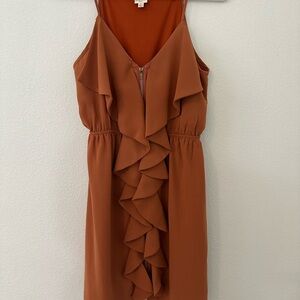 Terracotta dress with Spaghetti Straps